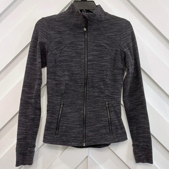 Lululemon Heathered Black Forme Jacket Size 2 - Picture 1 of 7